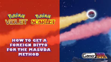 masuda method pokemon scarlet|How to do the Masuda Method in Pokemon Scarlet and Violet.